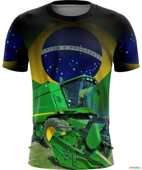 Kit 3 Camisetas Colheitadeira Com Proteção UV50+