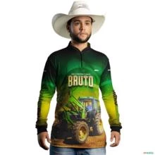 Camisa Agro Verde Brk Aqui o Sistema é Bruto com Uv50