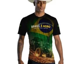 Camiseta Agro Brk Brasil é Agro com Uv50