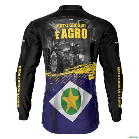 Camisa Agro Brk Mato Grosso é Agro com UV50+