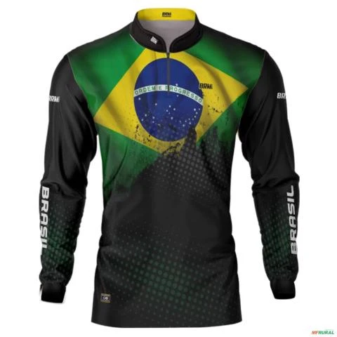 Camisa Agro Brk Bandeira Brasil com Uv50