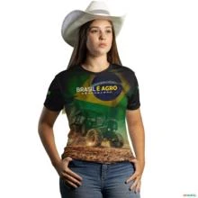 Camiseta Agro Brk Brasil Patriota Agro é Top com Uv50