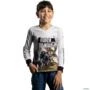 Camisa Agro Brk Força do Agro Produtor de Leite com Uv50 -  Gênero: Infantil Tamanho: Infantil M