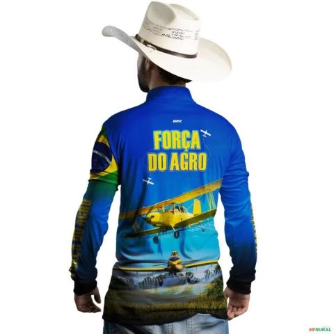 Camisa Agro Brk Aviacao Agricola com Uv50 -  Gênero: Masculino Tamanho: M