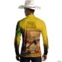 Camisa Agro BRK Amarela Produtor de Soja com UV50 + -  Gênero: Masculino Tamanho: PP