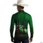 Camisa Agro BRK Força do Agro Trator Verde com UV50 + -  Gênero: Masculino Tamanho: PP