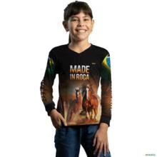 Camisa Agro Brk Made in Roça 2.0 com UV50+ -  Gênero: Infantil Tamanho: Infantil PP