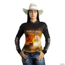 Camisa Agro Brk Mangalarga Marchador com Uv50 -  Gênero: Feminino Tamanho: Baby Look XXG