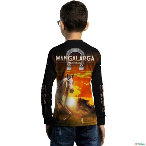 Camisa Agro Brk Mangalarga Marchador com Uv50 -  Gênero: Infantil Tamanho: Infantil P