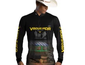 Camisa Country Brk Vaquejada Cabeceira com Uv50 -  Gênero: Masculino Tamanho: PP