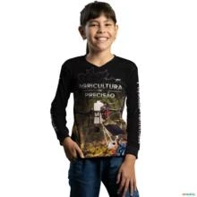 Camiseta de Caminhão Brk Caminhoneiro Carga Pesada com Uv50 -  Gênero: Infantil Tamanho: Infantil GG