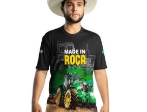 Camiseta Agro Brk Trator Verde Made in Roça com UV50+ -  Gênero: Masculino Tamanho: XXG