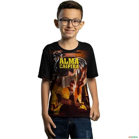 Camiseta Agro Brk Alma Caipira com Uv50 -  Gênero: Infantil Tamanho: Infantil M