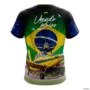 Camiseta Brasil Patriota Avião Agricola Proteção Solar UV50+ -  Gênero: Masculino Tamanho: P