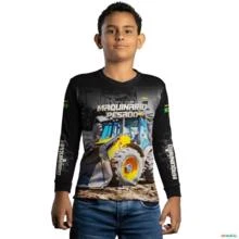 Camisa Agro BRK Pá Carregadeira com UV50 + -  Gênero: Infantil Tamanho: Infantil PP