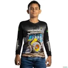 Camisa Agro BRK Pá Carregadeira com UV50 + -  Gênero: Infantil Tamanho: Infantil P