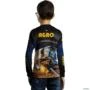 Camisa Agro BRK Colheitadeira Agro com UV50 + -  Gênero: Infantil Tamanho: Infantil G