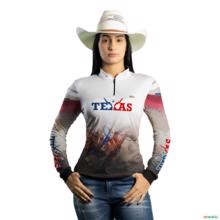 Camisa Agro Brk Texano com Proteção Solar UV50+ -  Gênero: Feminino Tamanho: Baby Look GG