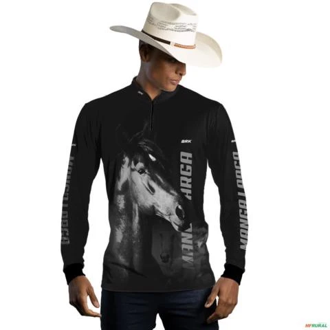 Camisa Country BRK Cavalo Mangalarga com UV50 + -  Gênero: Masculino Tamanho: PP