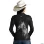Camisa Country BRK Cavalo Mangalarga com UV50 + -  Gênero: Feminino Tamanho: Baby Look PP