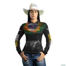 Camisa Agro Brk Angus é Agro Brasil com Proteção Solar UV  50+ -  Gênero: Feminino Tamanho: Baby Look P