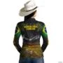 Camisa BRK Agro Agricultura Familiar no Campo com Proteção Solar UV  50+ -  Gênero: Feminino Tamanho: Baby Look XXG