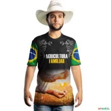 Camiseta Agro Brk Agricultura Familiar com Uv50 -  Gênero: Masculino Tamanho: PP