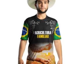 Camiseta Agro Brk Agricultura Familiar com Uv50 -  Gênero: Masculino Tamanho: XXG