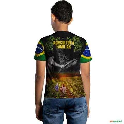 Camiseta Agro Brk Agricultura Familiar com Uv50 -  Gênero: Infantil Tamanho: Infantil P