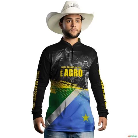 Camisa Agro BRK Mato Grosso do Sul é Agro UV50 + Envio Imediato -  Gênero: Masculino Tamanho: P