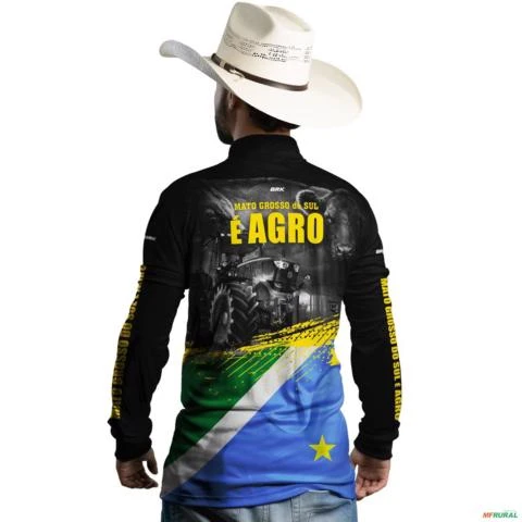 Camisa Agro BRK Mato Grosso do Sul é Agro UV50 + -  Gênero: Masculino Tamanho: PP
