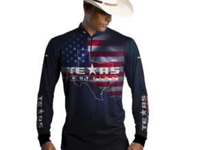 Camisa Agro Brk Bandeira Texas com Uv50 -  Gênero: Masculino Tamanho: PP