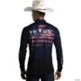 Camisa Agro Brk Bandeira Texas com Uv50 -  Gênero: Masculino Tamanho: PP
