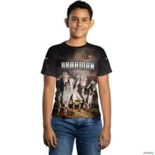 Camiseta Agro Brk Gado Brahman com Uv50 -  Gênero: Infantil Tamanho: Infantil XXG