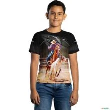 Camiseta Country Brk Vaquejada com Uv50 -  Gênero: Infantil Tamanho: Infantil P