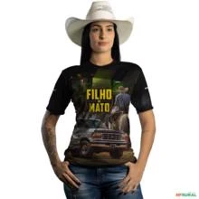 Camiseta Agro Brk Filho do Mato com Uv50 -  Gênero: Feminino Tamanho: Baby Look GG