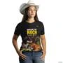 Camiseta Agro Brk Made in Roça Gado com Uv50 -  Gênero: Feminino Tamanho: Baby Look M