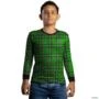 Camisa Country BRK Masculina Xadrez  Verde com UV50 + -  Gênero: Infantil Tamanho: Infantil XG