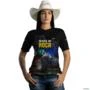 Camiseta Agro Brk Trator Holland Made in Roça com Uv50 -  Gênero: Feminino Tamanho: Baby Look PP