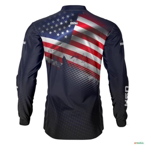 Camisa Agro Brk  Estados Unidos com Uv50 -  Tamanho: G