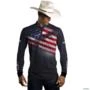 Camisa Agro Brk  Estados Unidos com Uv50 -  Tamanho: GG
