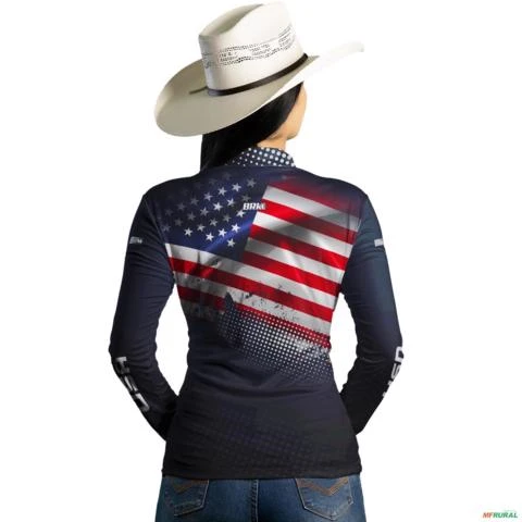 Camisa Agro Brk  Estados Unidos com Uv50 -  Tamanho: Infantil PP