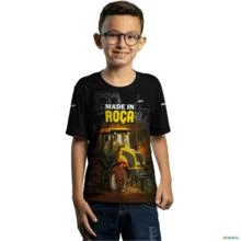 Camiseta Agro Brk Trator Made in Roça com Uv50 -  Gênero: Infantil Tamanho: Infantil M