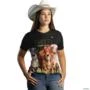 Camiseta Agro Brk Gir Campeã Mundial com Uv50 -  Gênero: Feminino Tamanho: Baby Look P