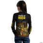 Camisa BRK Agro Made in Roça Trator Amarelo com Proteção Solar UV 50+ -  Gênero: Infantil Tamanho: Infantil PP