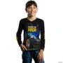 Camisa BRK Agro Made in Roça Trator Azul com Proteção Solar UV 50+ -  Gênero: Infantil Tamanho: Infantil G