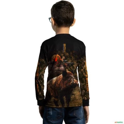 Camisa de Caça BRK Camuflado Wild Boar com UV50 + -  Gênero: Infantil Tamanho: Infantil G