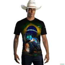 Camiseta Agro Brk Trator Holland Brasil com Uv50 -  Gênero: Masculino Tamanho: P