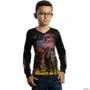 Camisa Agro Brk Estados Unidos Black Angus com Uv50 -  Gênero: Infantil Tamanho: Infantil PP