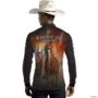Camisa Agro BRK American Quarter Horse com UV50 + -  Gênero: Masculino Tamanho: XXG